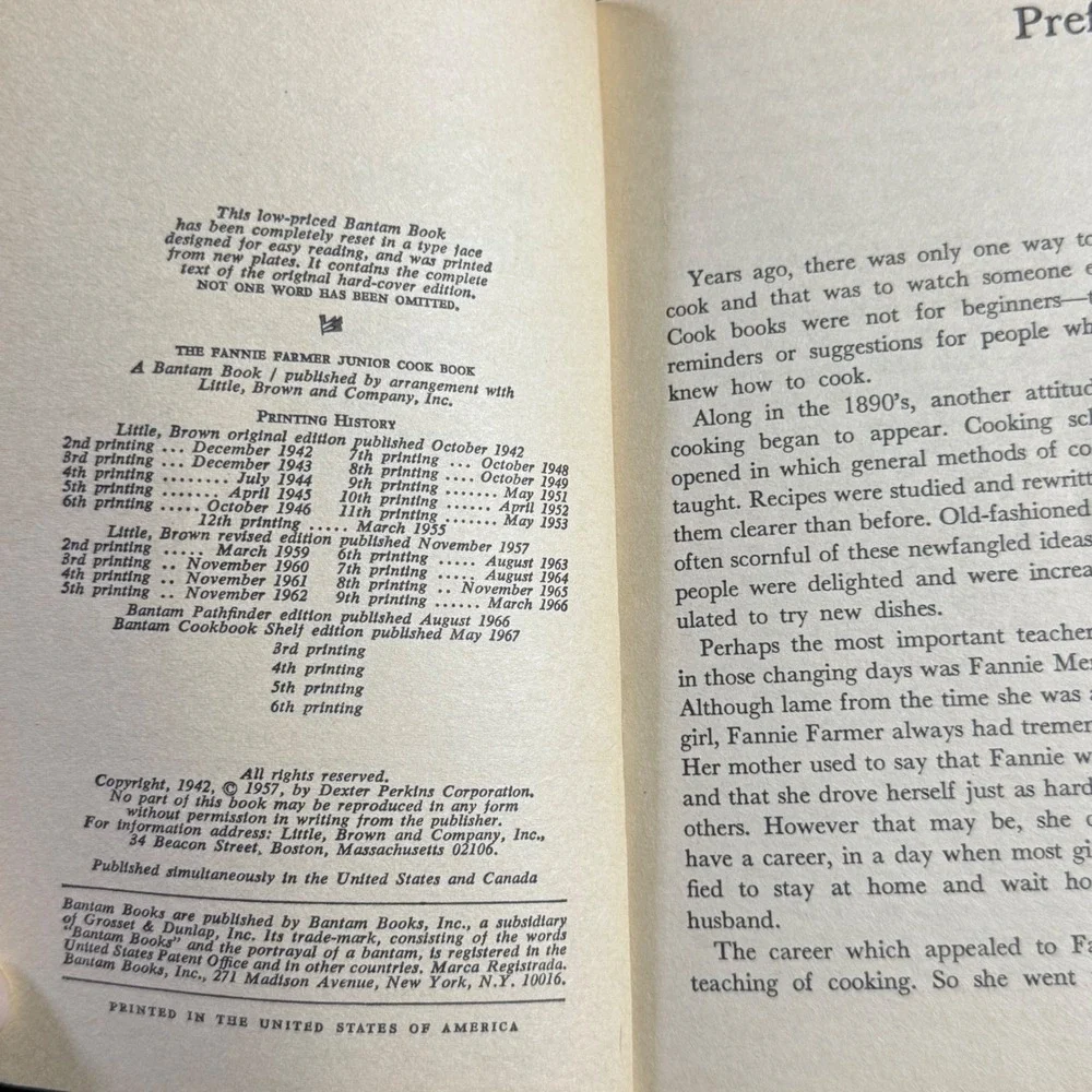 Fannie‎ Farmer Junior Cookbook Vintage Recipes Illustrated Cooking